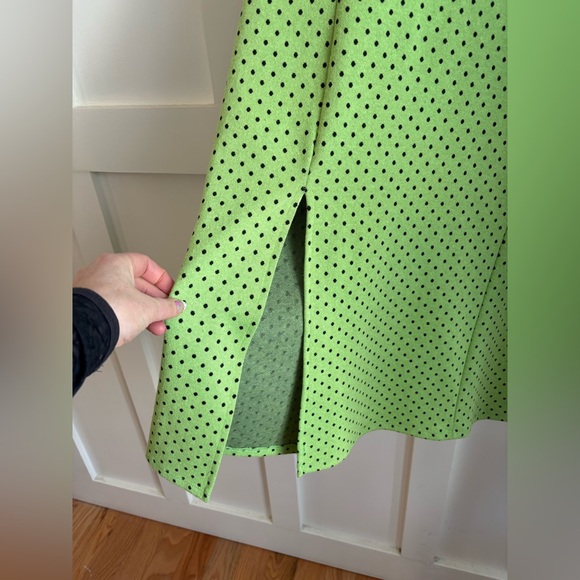 Zara Green Polka Dot Dress Size Large - Picture 6 of 8